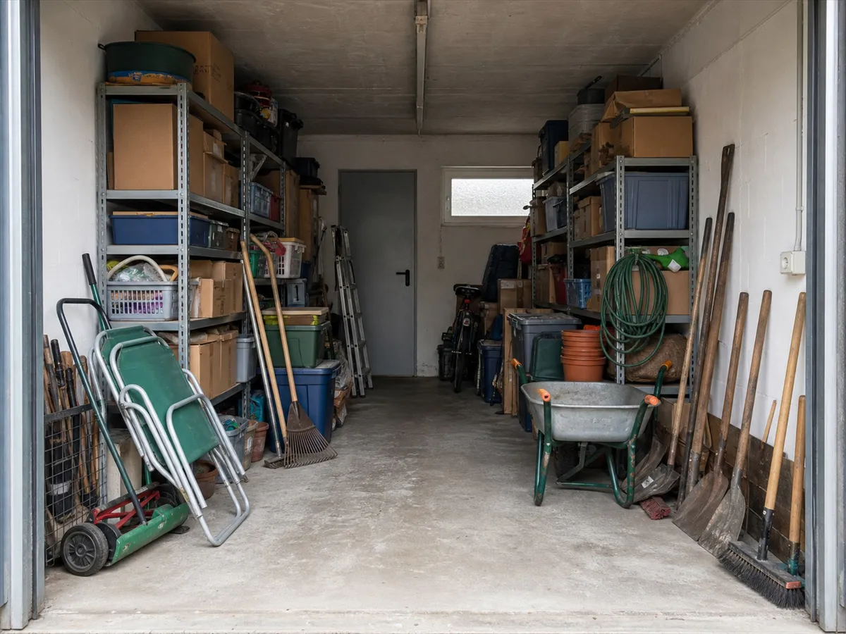 Garage — Zustand vorher (Symbolbild, kein Foto eines echten Auftrags)